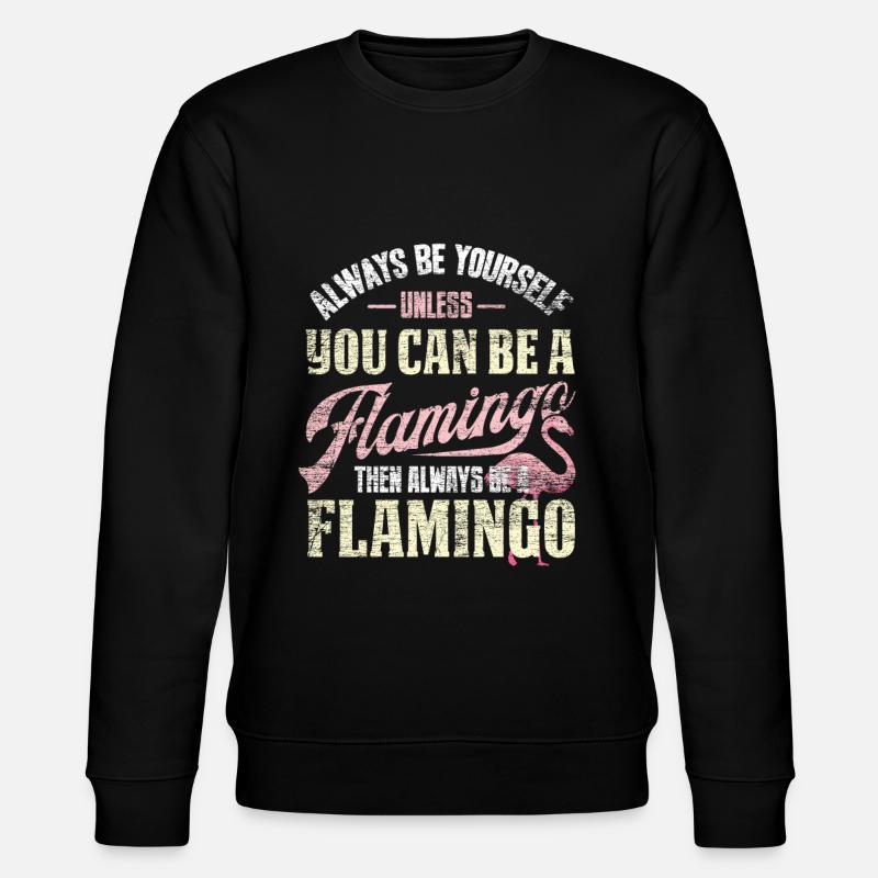 flamingo - Stanley/Stella CHANGER Unisex Organic Sweatshirt - black