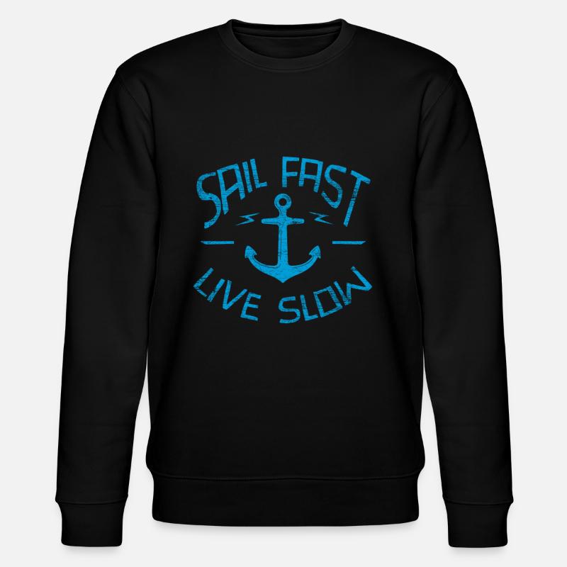 sailing - Stanley/Stella CHANGER Unisex Organic Sweatshirt - black