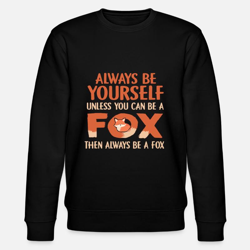 Fuchs - Stanley/Stella Unisex Bio-Sweatshirt CHANGER  - Schwarz