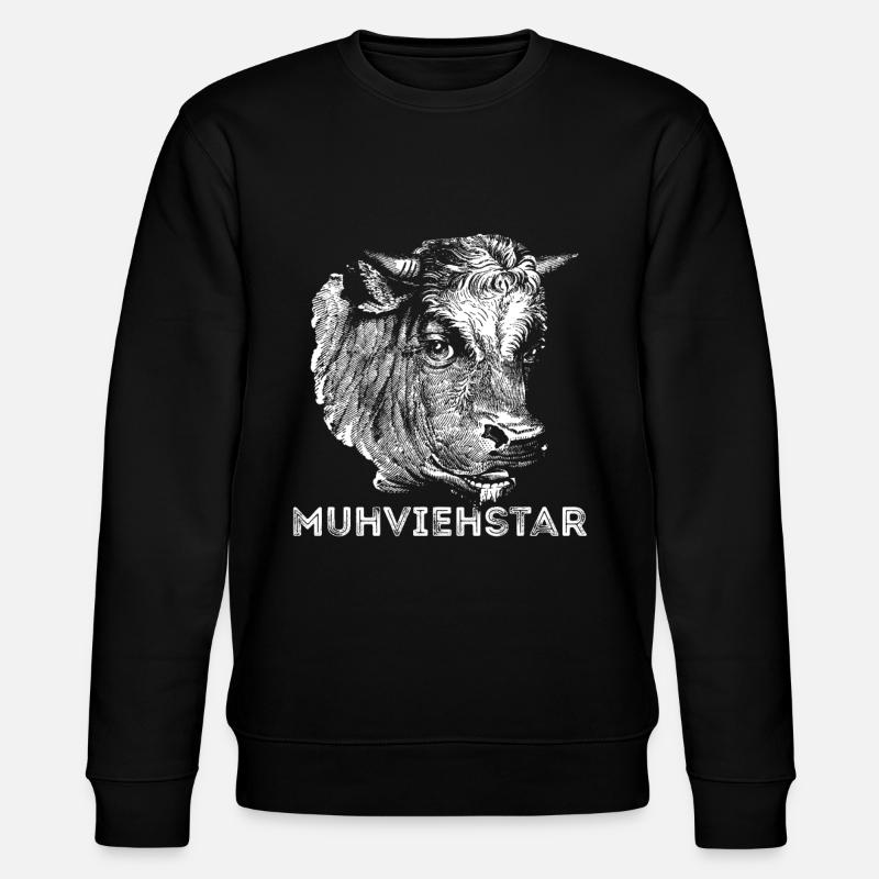 Farmer Landwirtschaft - Stanley/Stella Unisex Bio-Sweatshirt CHANGER  - Schwarz