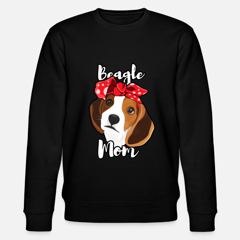 Beagle puppy dog gift idea - Stanley/Stella CHANGER Unisex Organic Sweatshirt - black