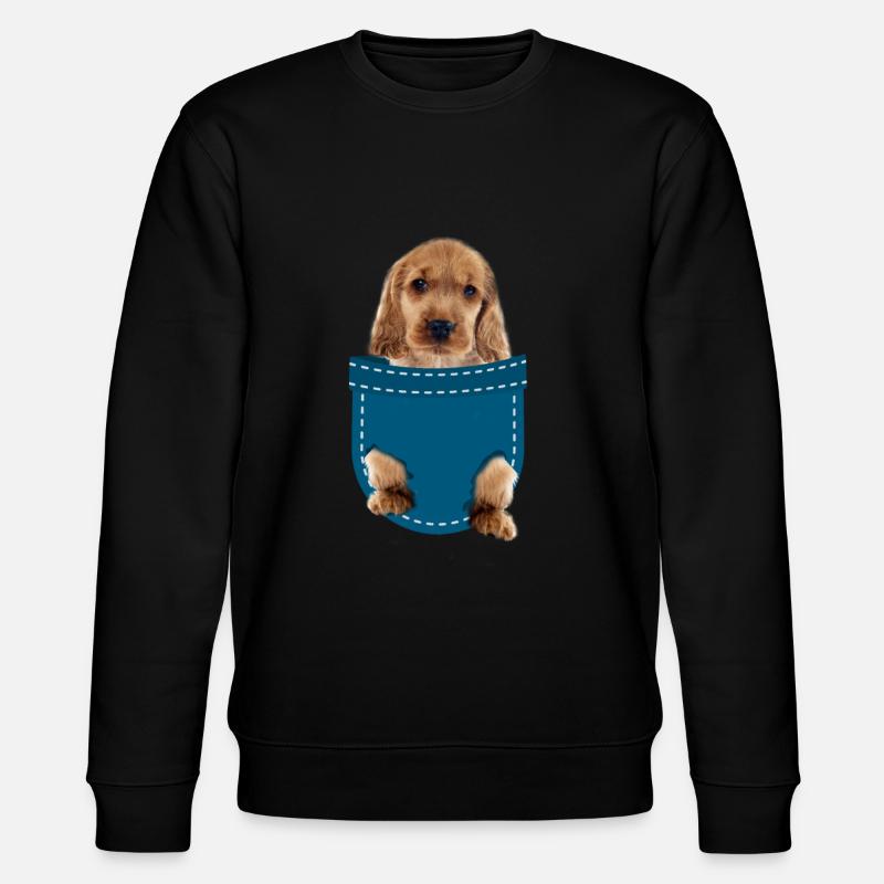 Cocker spaniel - Stanley/Stella CHANGER Unisex Organic Sweatshirt - black