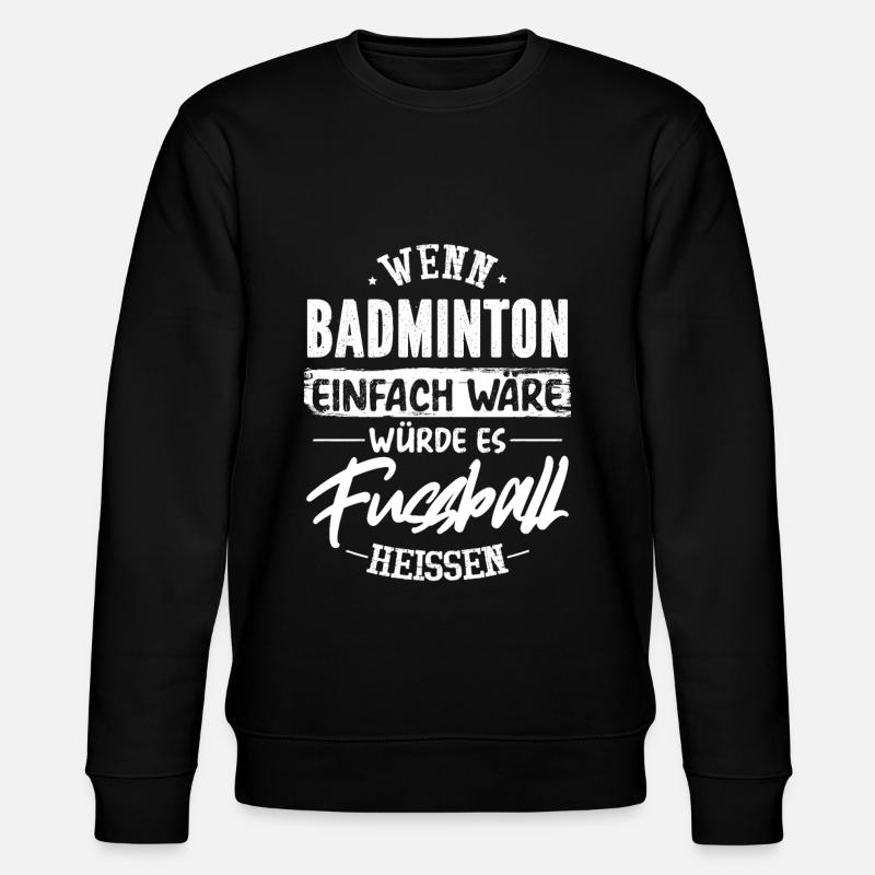 badminton - Sweat bio CHANGER Stanley/Stella Unisexe - noir