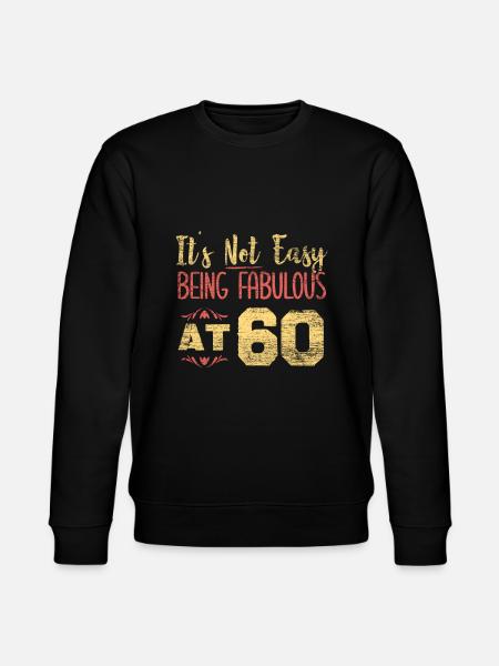 60th birthday - Stanley/Stella CHANGER Unisex Organic Sweatshirt - black
