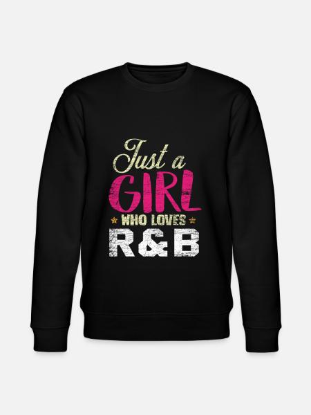 R & B music girl - Stanley/Stella CHANGER Unisex Organic Sweatshirt - black