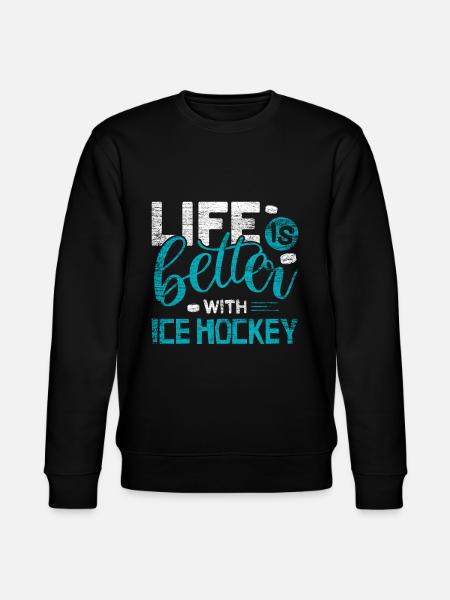 Eishockey - Stanley/Stella Unisex Bio-Sweatshirt CHANGER  - Schwarz