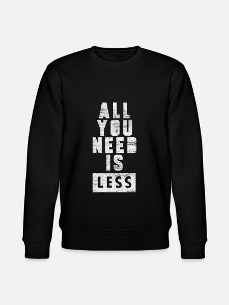 Minimalismus - Stanley/Stella Unisex Bio-Sweatshirt CHANGER  - Schwarz