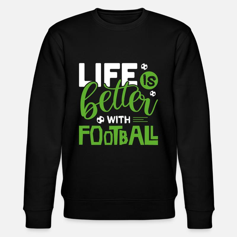 Fußball - Stanley/Stella Unisex Bio-Sweatshirt CHANGER  - Schwarz