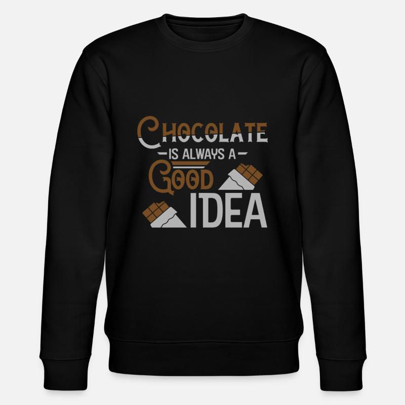 Schokolade - Stanley/Stella Unisex Bio-Sweatshirt CHANGER - Schwarz