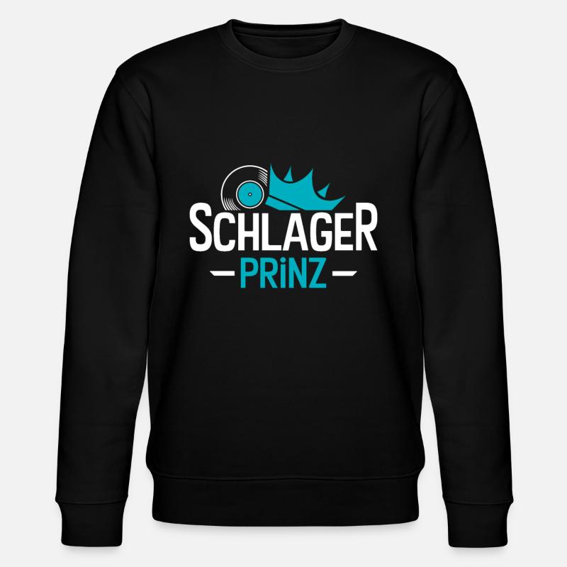 Schlager Prinz - Stanley/Stella Unisex Bio-Sweatshirt CHANGER  - Schwarz