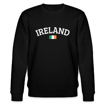 Irland - Stanley/Stella Unisex Bio-Sweatshirt CHANGER  - Schwarz - Vorne - Nik (191cm) & Marisol (170cm)