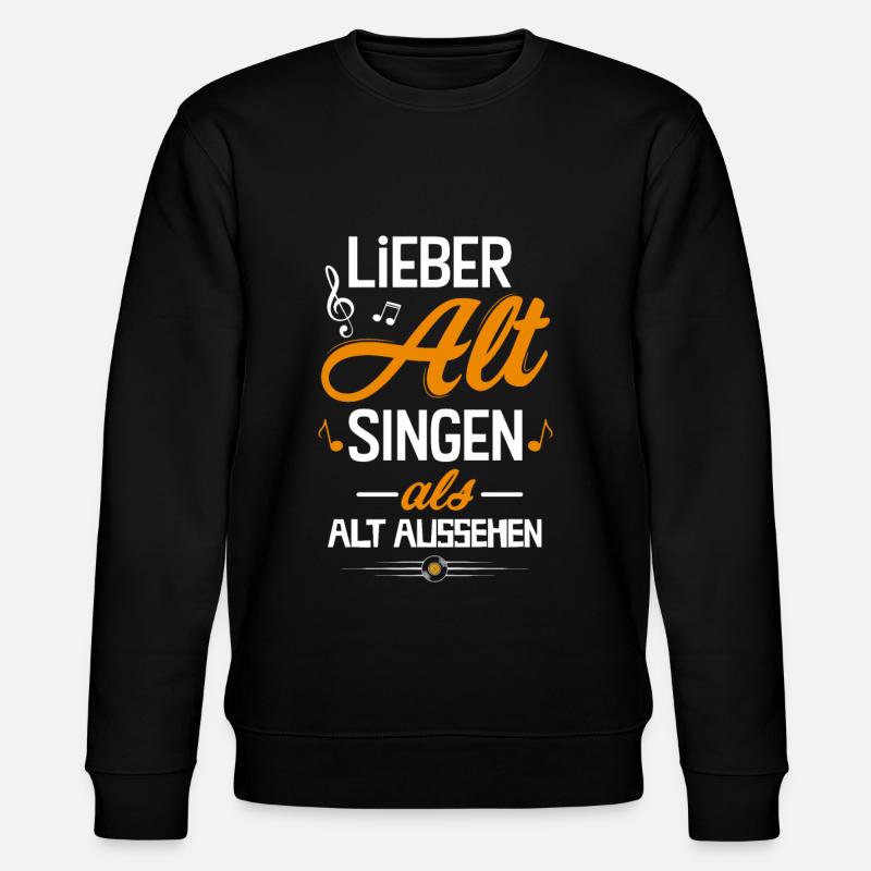Chor singen - Stanley/Stella Unisex Bio-Sweatshirt CHANGER  - Schwarz
