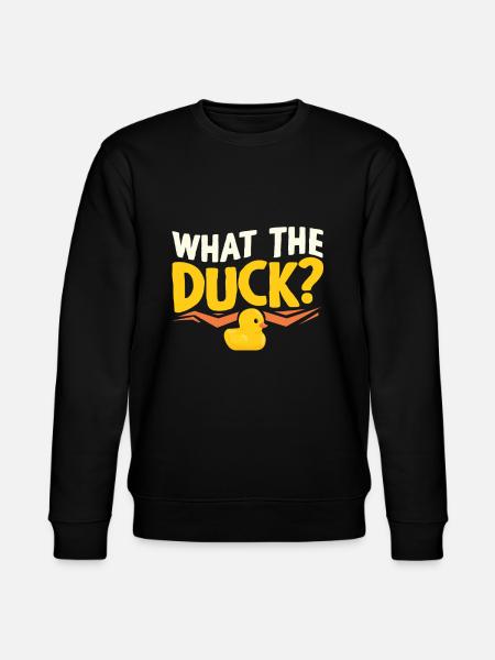 Squeaky duck - Stanley/Stella CHANGER Unisex Organic Sweatshirt - black