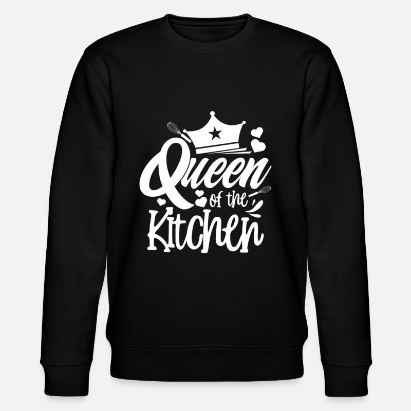Kitchen queen - Stanley/Stella CHANGER Unisex Organic Sweatshirt - black