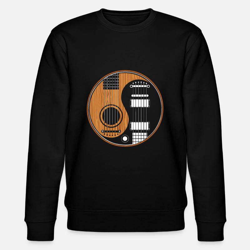 Gitarre - Stanley/Stella Unisex Bio-Sweatshirt CHANGER  - Schwarz