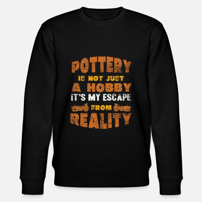 make pottery - Stanley/Stella CHANGER Unisex Organic Sweatshirt - black