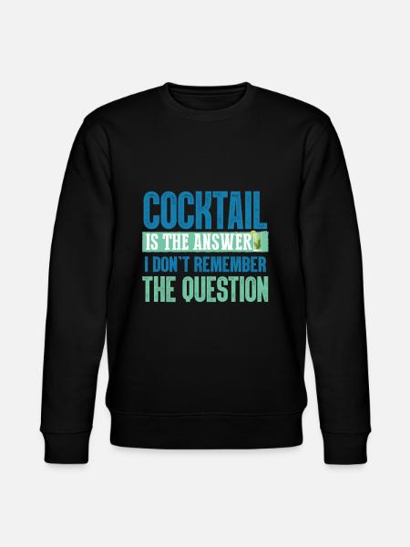 cocktails - Stanley/Stella CHANGER Unisex Organic Sweatshirt - black