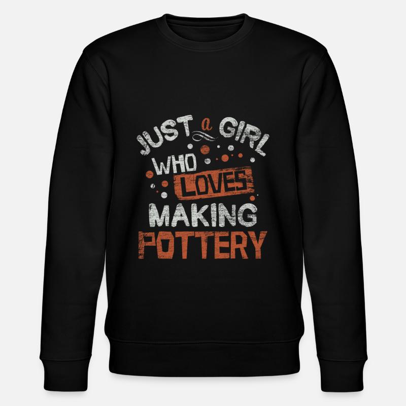 make pottery - Stanley/Stella CHANGER Unisex Organic Sweatshirt - black