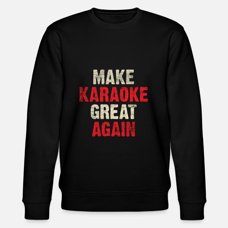 Karaoke - Stanley/Stella Unisex Bio-Sweatshirt CHANGER  - Schwarz