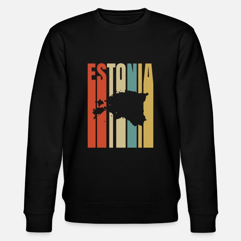 Estland - Stanley/Stella Unisex Bio-Sweatshirt CHANGER  - Schwarz
