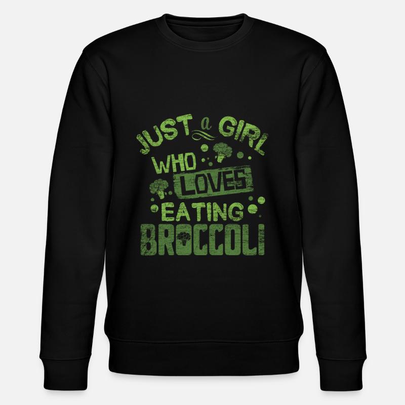 Brokkoli - Stanley/Stella Unisex Bio-Sweatshirt CHANGER  - Schwarz