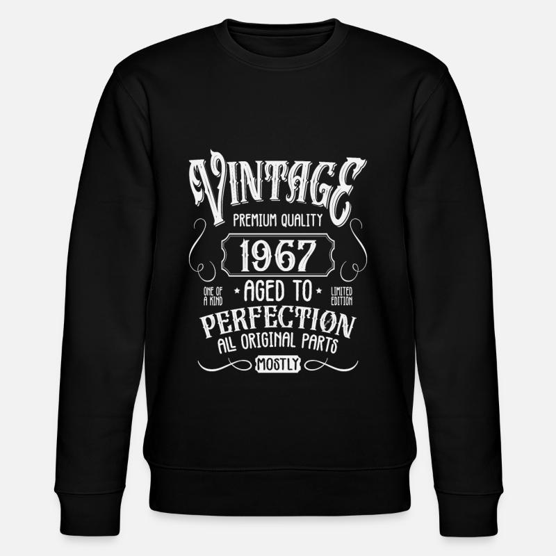 Anniversaire né en 1967 - Sweat bio CHANGER Stanley/Stella Unisexe - noir