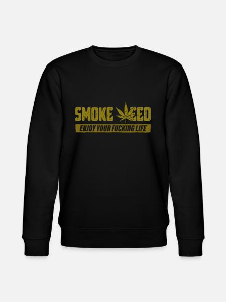 Weed cannabis - Stanley/Stella CHANGER Unisex Organic Sweatshirt - black