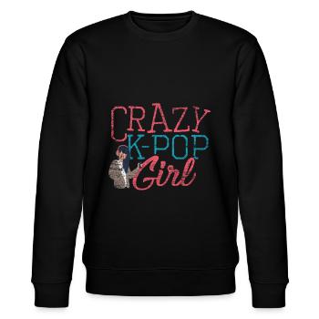K-POP - Stanley/Stella Unisex Bio-Sweatshirt CHANGER  - Schwarz - Vorne - Nik (191cm) & Marisol (170cm)
