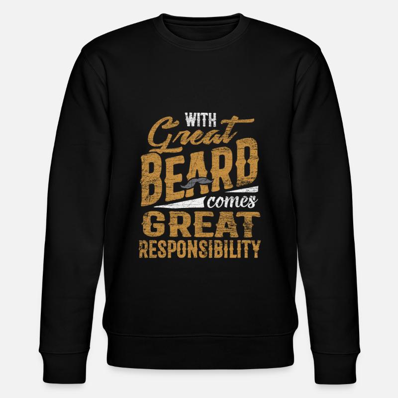 beard - Stanley/Stella CHANGER Unisex Organic Sweatshirt - black