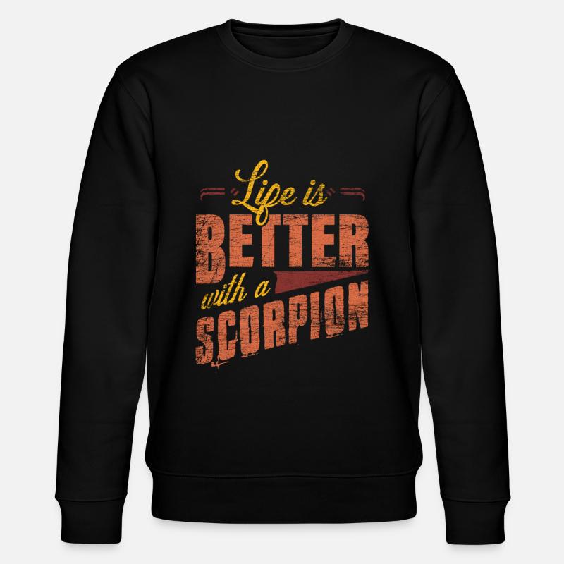 Skorpion - Stanley/Stella Unisex Bio-Sweatshirt CHANGER  - Schwarz