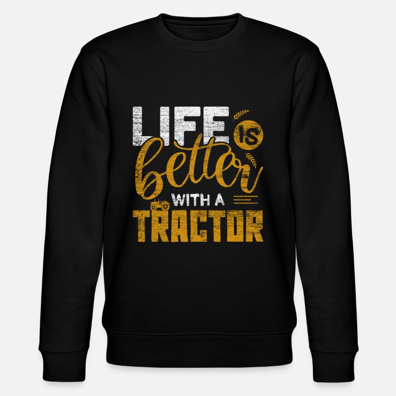 Traktor - Stanley/Stella Unisex Bio-Sweatshirt CHANGER  - Schwarz