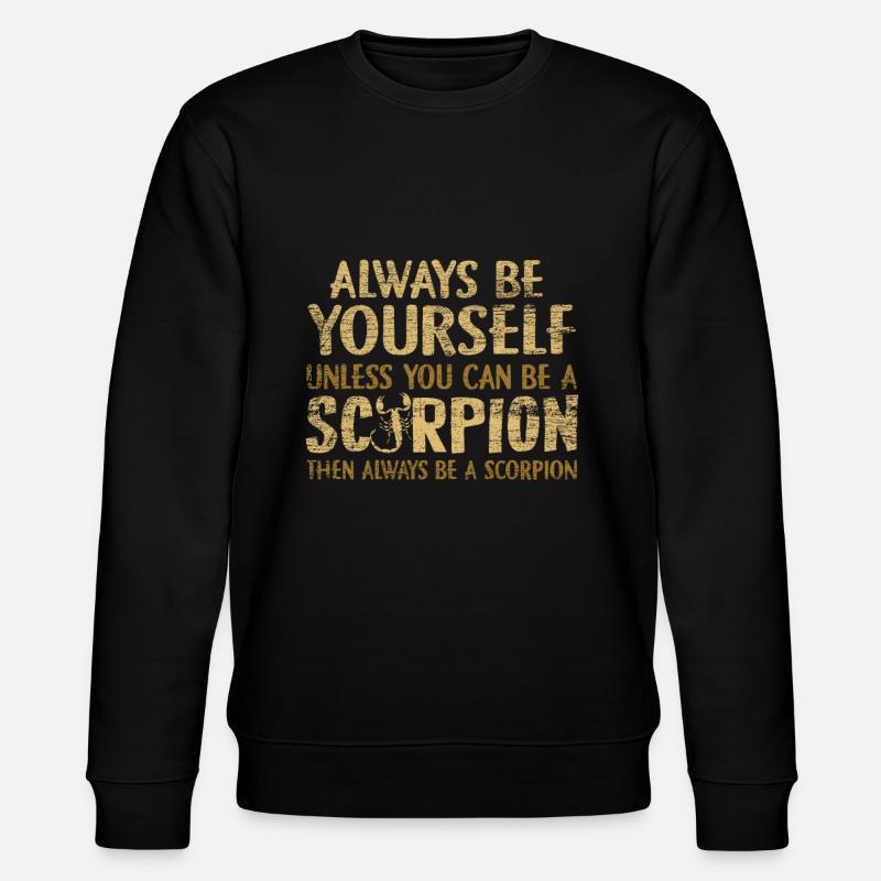 Skorpion - Stanley/Stella Unisex Bio-Sweatshirt CHANGER  - Schwarz