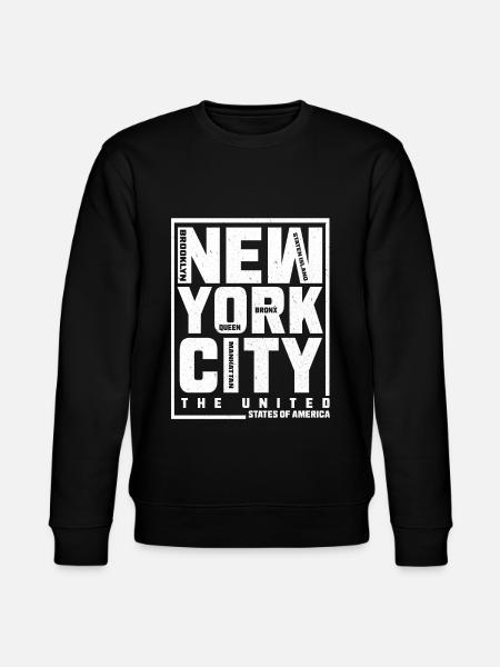 new York - Stanley/Stella CHANGER Unisex Organic Sweatshirt - black