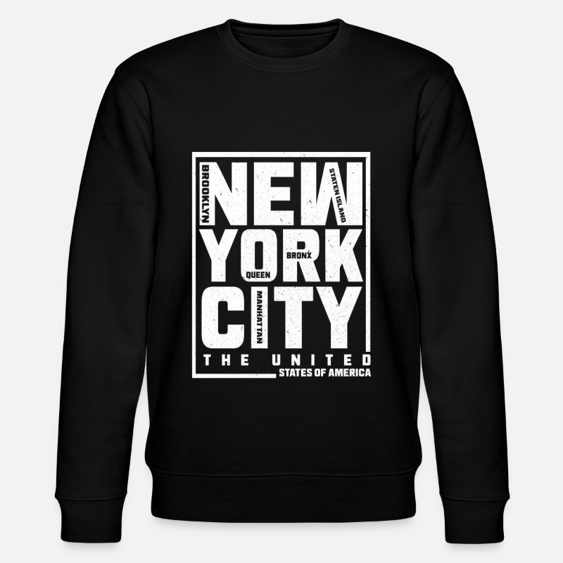 new York - Stanley/Stella CHANGER Unisex Organic Sweatshirt - black