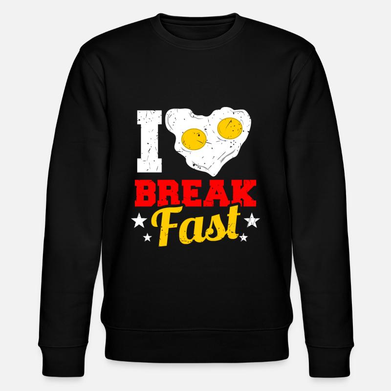 Frühstück - Stanley/Stella Unisex Bio-Sweatshirt CHANGER  - Schwarz