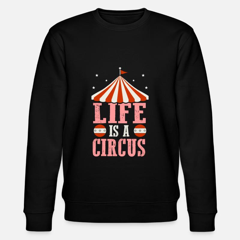 Zirkus - Stanley/Stella Unisex Bio-Sweatshirt CHANGER  - Schwarz