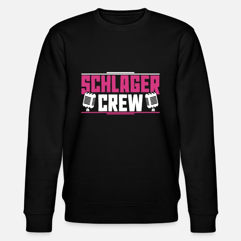 Schlager Crew - Stanley/Stella Unisex Bio-Sweatshirt CHANGER  - Schwarz