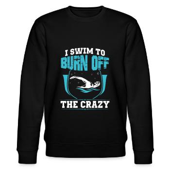 Swim - Stanley/Stella CHANGER Unisex Organic Sweatshirt - black - Front - Nik (191cm) & Marisol (170cm)