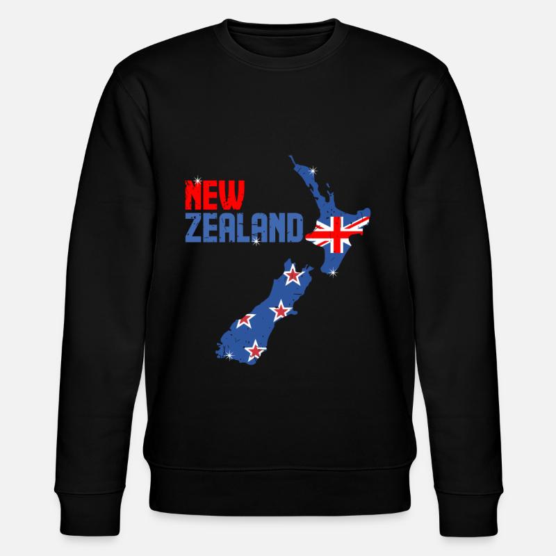 Neuseeland - Stanley/Stella Unisex Bio-Sweatshirt CHANGER  - Schwarz