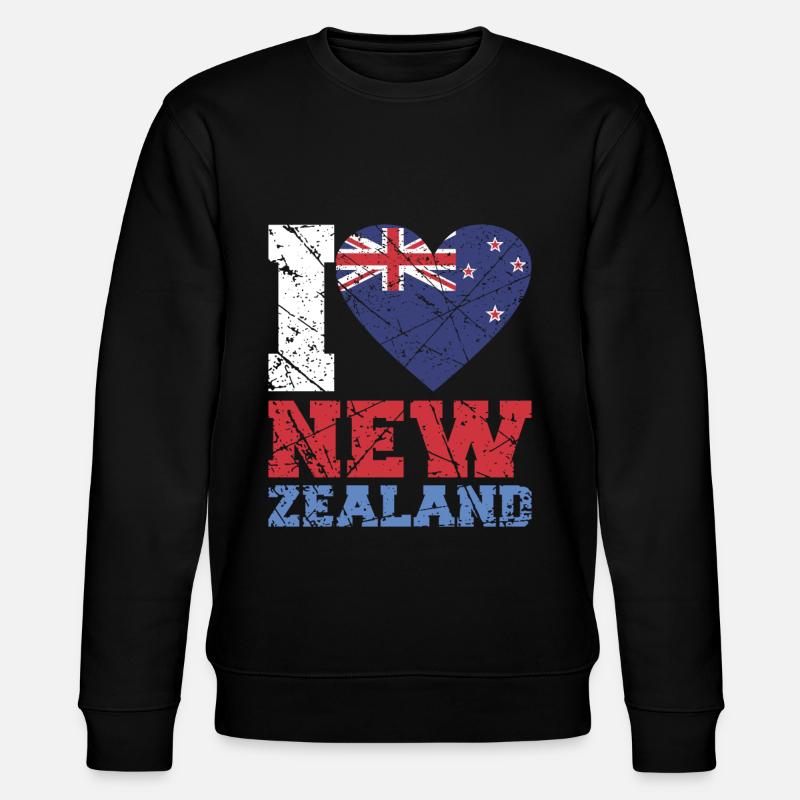 Neuseeland - Stanley/Stella Unisex Bio-Sweatshirt CHANGER  - Schwarz