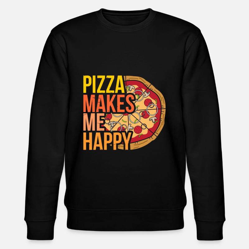 Pizza - Stanley/Stella Unisex Bio-Sweatshirt CHANGER  - Schwarz