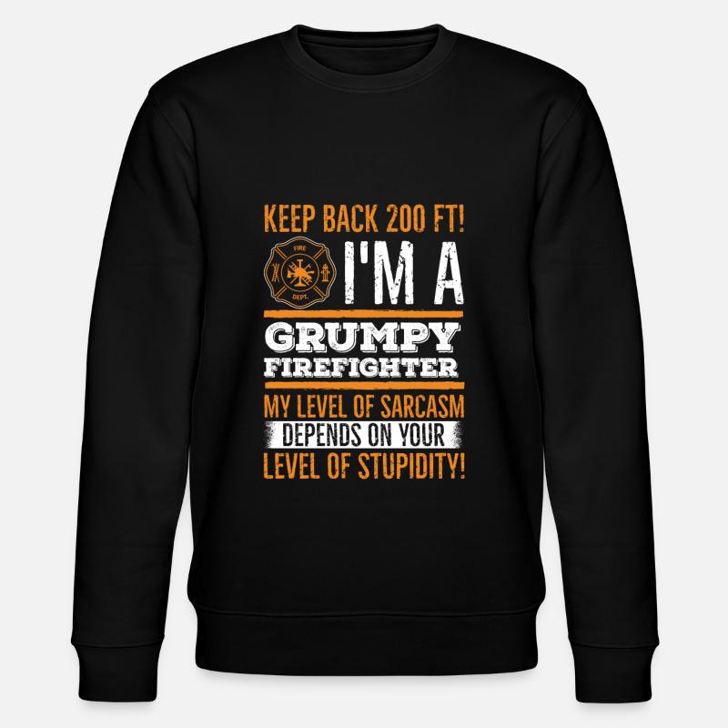 Firefighters fireman - Stanley/Stella CHANGER Unisex Organic Sweatshirt - black