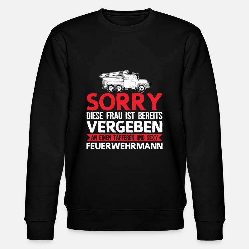 Firefighter Firefighter Gift - Stanley/Stella CHANGER Unisex Organic Sweatshirt - black