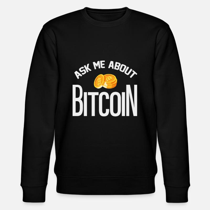Bitcoin - Stanley/Stella CHANGER Unisex Organic Sweatshirt - black