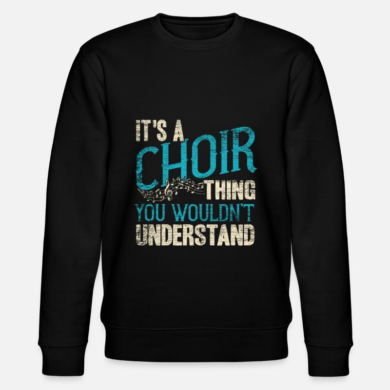 Choir singing gospel singer - Stanley/Stella CHANGER Unisex Organic Sweatshirt - black