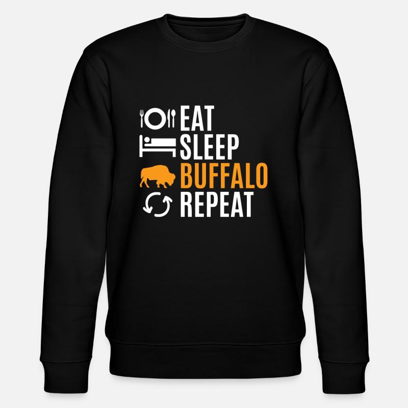 Büffel - Stanley/Stella Unisex Bio-Sweatshirt CHANGER  - Schwarz