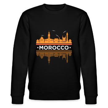 Le maroc - Sweat bio CHANGER Stanley/Stella Unisexe - noir - Devant - Nik (191cm) & Marisol (170cm)