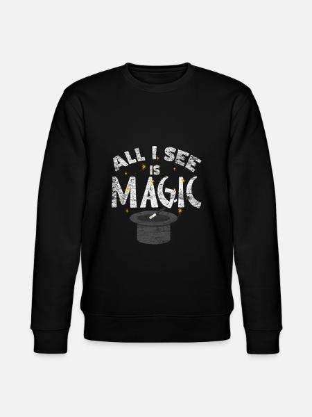 Magic magician - Stanley/Stella CHANGER Unisex Organic Sweatshirt - black