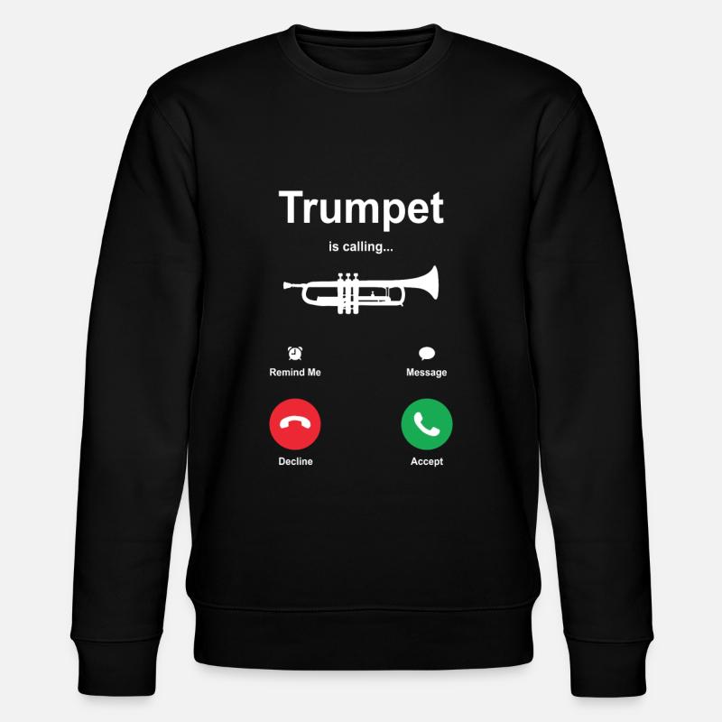 Trompete - Stanley/Stella Unisex Bio-Sweatshirt CHANGER  - Schwarz