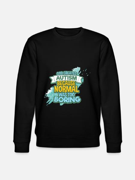 autism - Stanley/Stella CHANGER Unisex Organic Sweatshirt - black